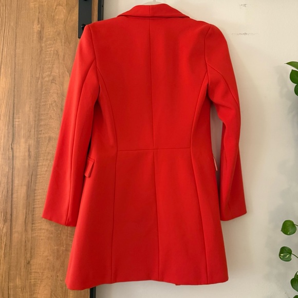 Zara Women's Red Longline Blazer/Jacket - Picture 2 of 5